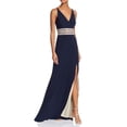 thumbnail image 1 of Aqua Women's Embellished Waist Gown Blue Size 2, 1 of 3