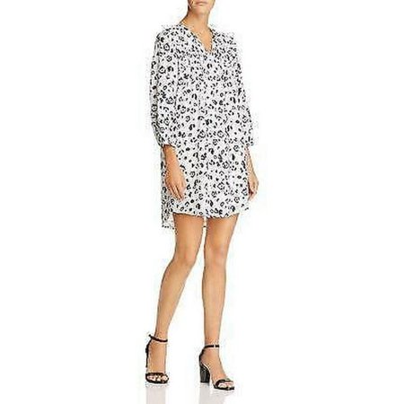 Aqua Womens Animal Print Short Mini Dress: S/Ivory: S/Ivory