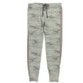 thumbnail image 1 of Aqua Womens Camo With Side Stripes Pajama Jogger Pants, Green, Medium, 1 of 2