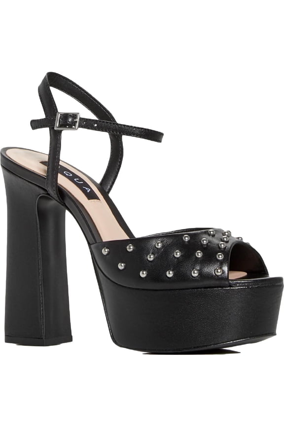 Womens Cullen Leather Ankle Strap Platform Sandals