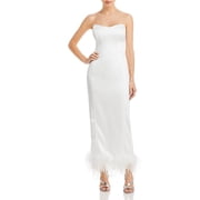 White Dress With Feathers