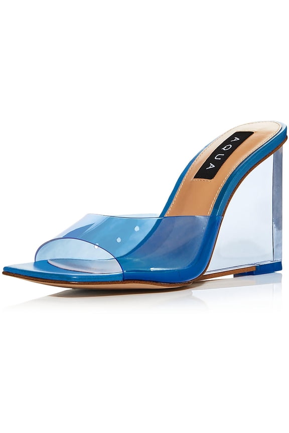 Womens Icy Slip-On Peep-Toe Wedge Sandals