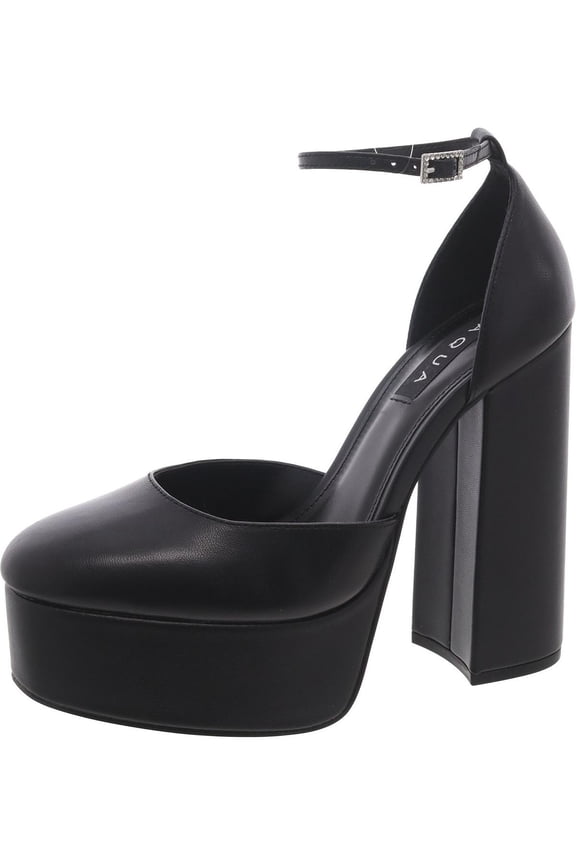 Womens LISA Pumps Ankle Strap Platform Heels