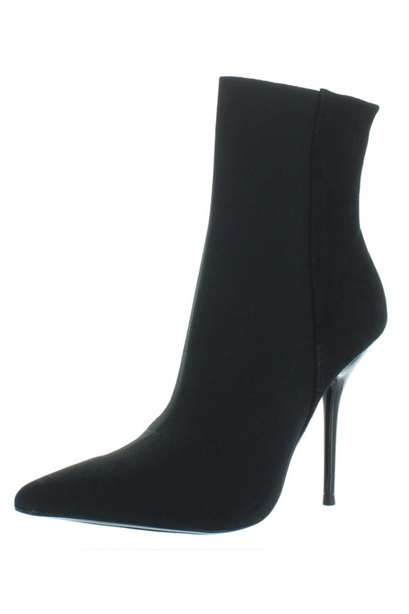 Womens Mine Suede Stiletto Booties Black 7 Medium (B,M)