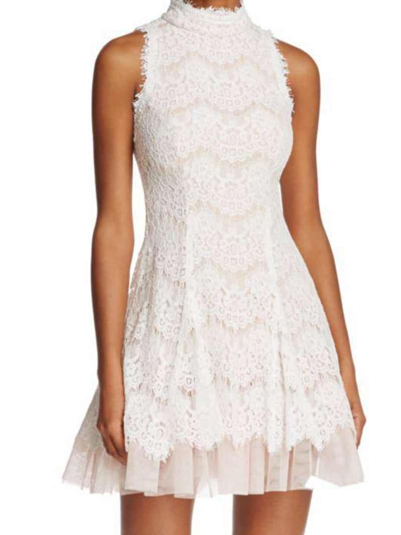 Aqua Women's Mock-Neck Lace Dress (Clothing), Size 12, Ivory/Blush Color - Walmart.com Aqua Women's Mock-Neck Lace Dress (Clothing), Size 12, Ivory/Blush Color - Walmart.com