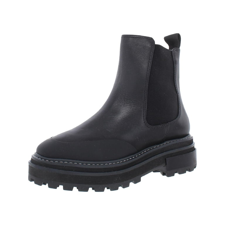 Aqua Womens Mud Guard Leather Ankle Chelsea Boots