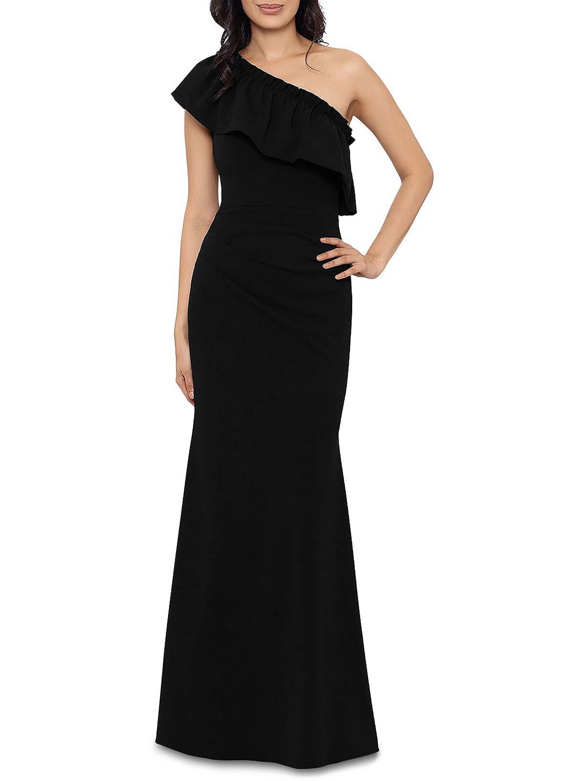 Aqua Womens One Shoulder Maxi Evening Dress - Walmart Business Supplies