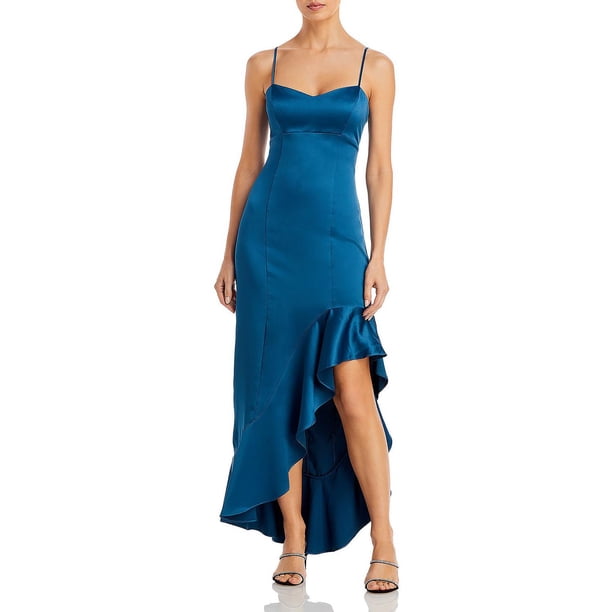aqua asymmetric ruffle dress Aqua main image 0