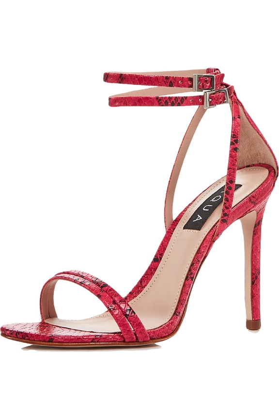 Womens Silvana Leather Stiletto Evening Sandals Pink 8 Medium (B,M)