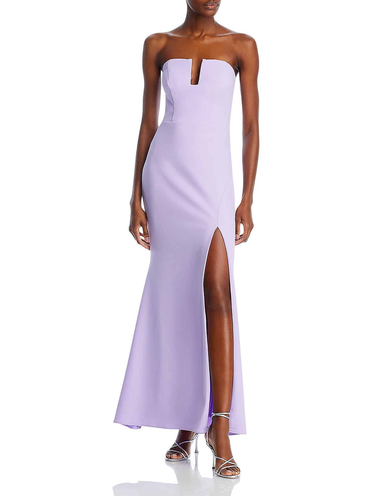 Aqua Womens Strapless Formal Evening Dress - Walmart.com