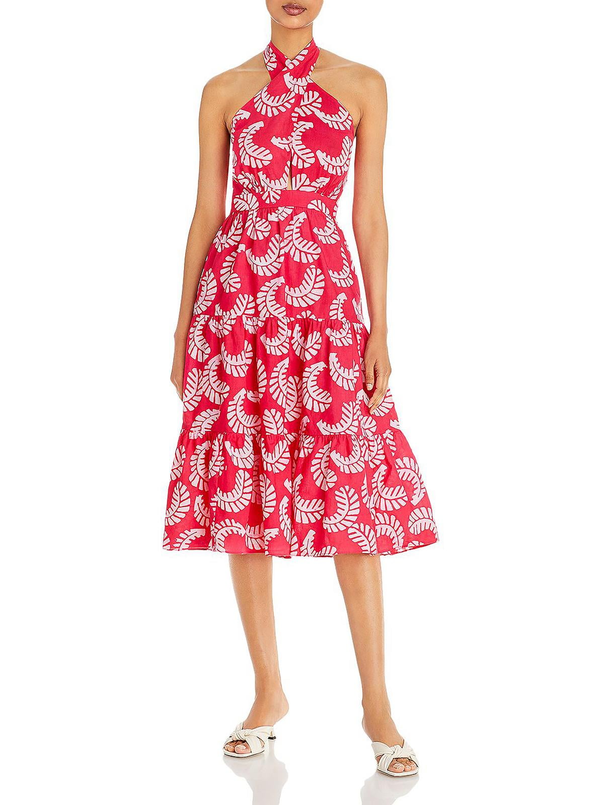 knee length dresses for ladies Ruffled Aqua Swim Cover-Up Midi Dress – KanDy Coast