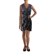 Aqua Womens Velvet Cocktail Mini Dress