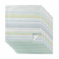 thumbnail image 1 of Aqua Yellow Stripe Cloth Napkins, Abstract Art Modern Vertical Striped Washable and Reusable Dinner Napkins Set of 8, Table Napkin for Kitchen Party Birthday Wedding Hotel Housewarming 20"x20", 1 of 8