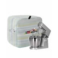 thumbnail image 1 of Aqua Yellow Stripe Stand Mixer Dust Cover with Storage Pocket & Handles,Abstract Art Modern Vertical Striped Fits All Tilt Head & Bowl Lift Kitchen Appliance Cover Organizer Accessories,4.5-5 Quart, 1 of 6