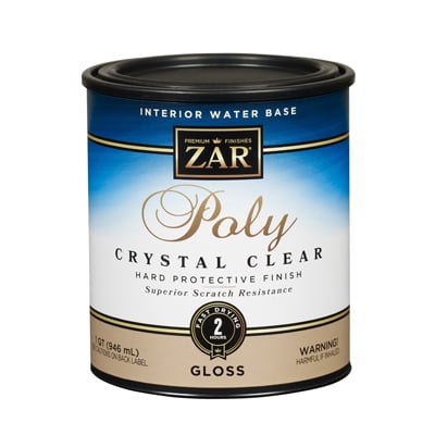 Zar Aqua-Zar Water-based Polyurethane, Gloss, Qt. - Midwest
