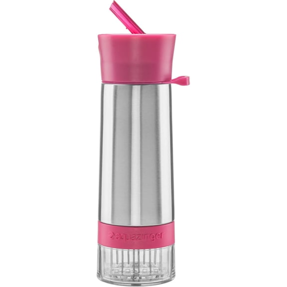 Aqua Zinger Flavor Infuser, Zing Anything Fresh Fruit Flavored Water, 20 Ounces - Pink
