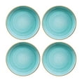thumbnail image 1 of Aqua dia.10.5" Round Blue Porcelain Plate (Set of 4), 1 of 5