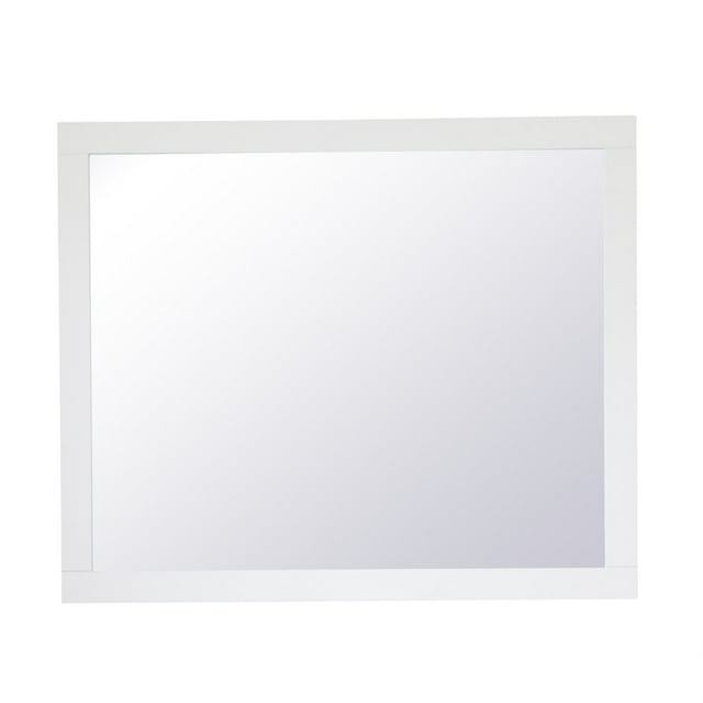 Aqua rectangle vanity mirror 30 inch in White