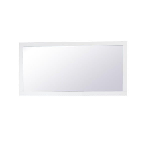 Aqua rectangle vanity mirror 72 inch in White
