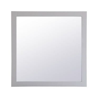Aqua square vanity mirror 36 inch in Grey
