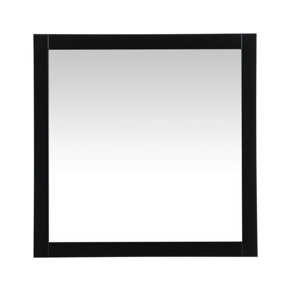 Aqua vanity mirror 36x36 inch in black