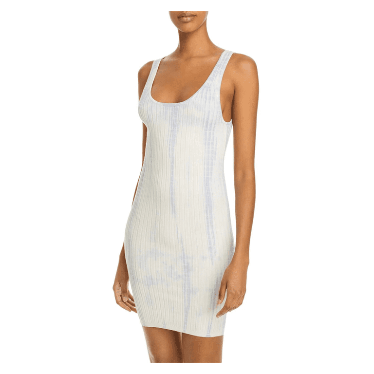 Aqua womens ribbed tie-dye bodycon dress, XS - Walmart.com