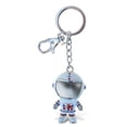 thumbnail image 1 of Aqua79 Astronaut Keychain - Silver 3D Sparkling Charm Rhinestones Fashionable Stylish Metal Alloy Durable Key Ring Bling Crystal Jewelry Accessory With Clasp Key Chain, Bag, Purse, Backpack & Handbag, 1 of 3