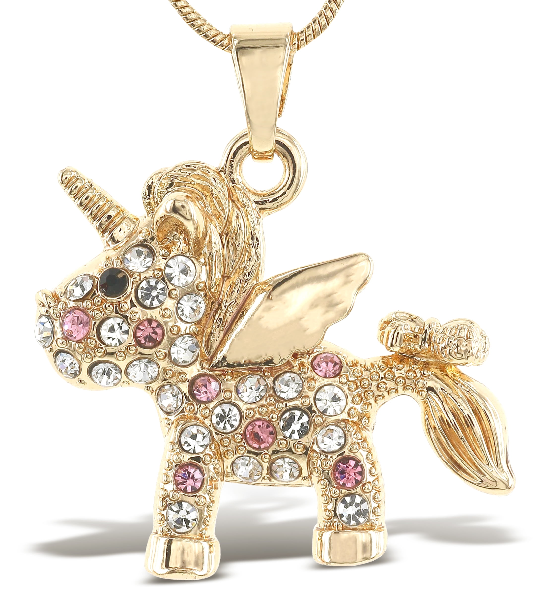 Gold unicorn hot sale charm necklace