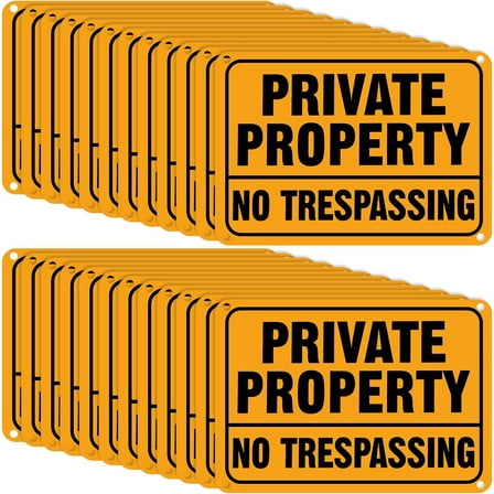 AquaAesthetics No Trespassing Metal Sign