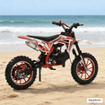thumbnail image 1 of AquaAurix 2026 Upgraded 49cc Kids Dirt Bike, 2-Stroke Mini Gas Motorcycle with Maximum Speed 40KM/H, Full Suspension, Dual Disc Brakes, Off, 1 of 6
