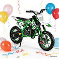 thumbnail image 1 of AquaAurix 49cc 2-Stroke Gas Dirt Bike for Kids, Off-Road Motorcycle with Front & Rear Disc Brakes, Shock Absorption & Soft(Green), 1 of 5