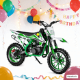 thumbnail image 1 of AquaAurix 49cc Kids Dirt Bike, Dirt Bike for Kid Teens, Gas Powered Dirt Bikes with 2-Stoke, Off Road Motorcycle for Kids 6-12(Green), 1 of 5