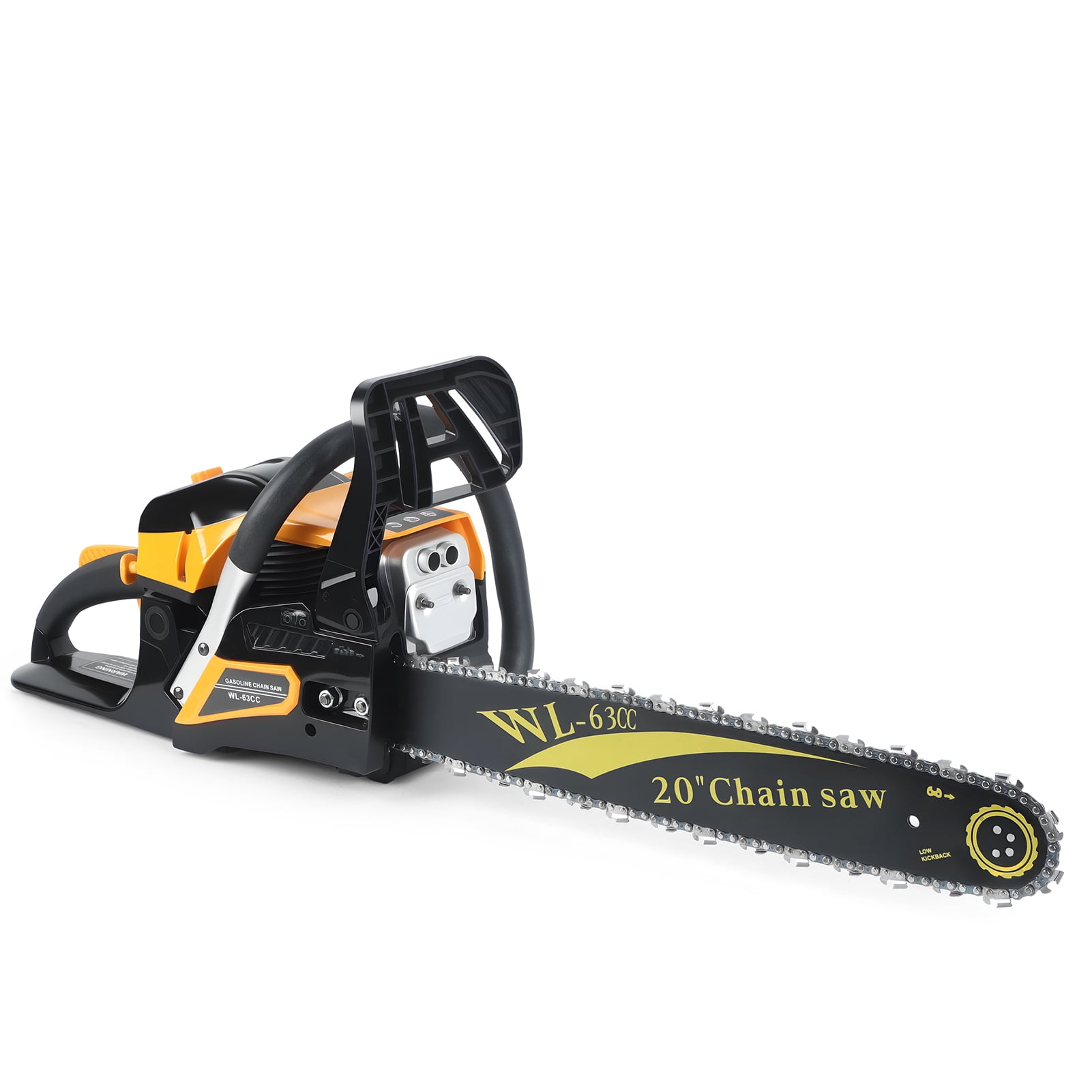 AquaAurix 63cc 20 inch Bar Gas Powered Chainsaws 2 Stroke Handed Petrol Gasoline Power Chain Saws for Trees Wood Cutting