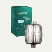 Aquabliss SF500 Daily Essential+ Heavy-Duty Shower Filter   44% More Filter Media, Reduces Chlorine & Sediment, Built to Handle Tougher Water   Brushed Nickel