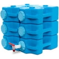 AquaBrick Emergency Water Storage Containers w Ventless Spigot Cap, 100