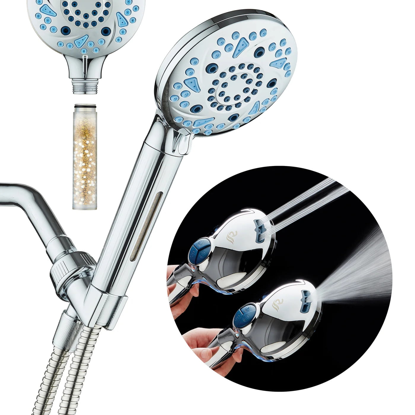 AquaCare 3.0 High-pressure 10 setting Luxury Handheld Showerhead