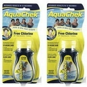 AquaChek 511244-02 Yellow Free Chlorine Test Strips for Swimming Pools, 50-Count, 2-Pack