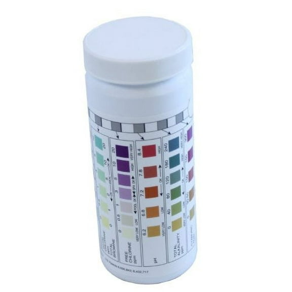 AquaChek 551236 7-Way Pool & Spa Test Strips - 100 Count