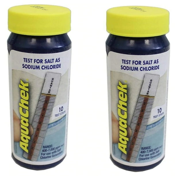 AquaChek 56114102 Salt Water Test Strips for Swimming Pools, 10Count, 2Pack