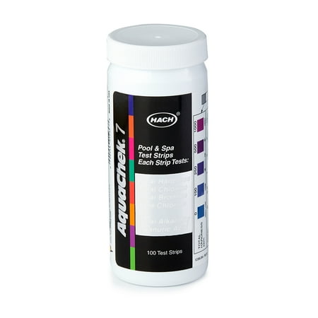 AquaChek Silver 7-Way 100 Count Pool and Spa Chlorine/pH Test Strips | 551236