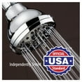 thumbnail image 1 of AquaDance 3.5 Inch Chrome Shower Head with 6 Settings Adjustable Model 3301, 1 of 5