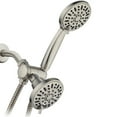 thumbnail image 1 of AquaDance High-Pressure 48-Setting Luxury 3-Way Dual Shower Head Combo, Brushed Nickel, 1 of 7