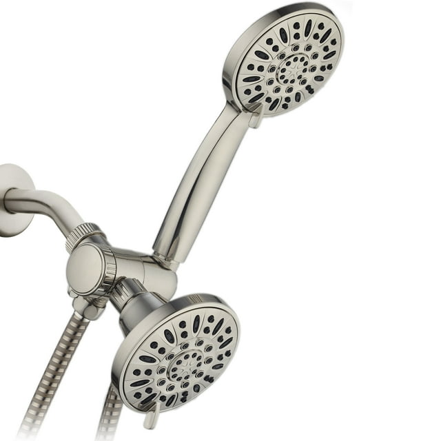AquaDance HighPressure 48Setting Luxury 3Way Dual Shower Head Combo