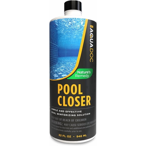AquaDoc All-in-One Pool Closing Kit Chemical - 32oz - Treats up to 30,000 Gallons - Pool Winterizing Kit for Above Ground and Inground Pools - Winter Closing Chemicals Made in USA