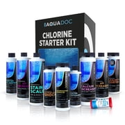 AquaDoc Hot Tub Chemicals Starter Kit with Chlorine & pH Control for Spa and Inflatable Hot Tubs