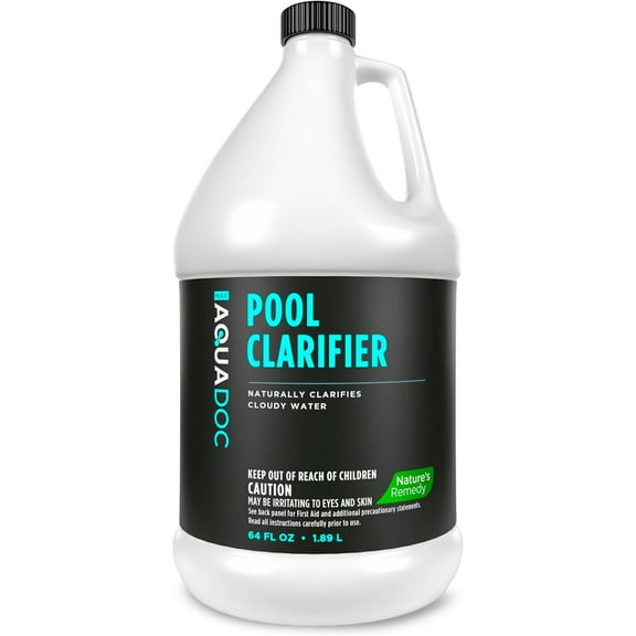 AquaDoc Natural Pool Water Clarifier - 64oz - Helps Clear Cloudy Pool Water for Inground & Above Ground Pools