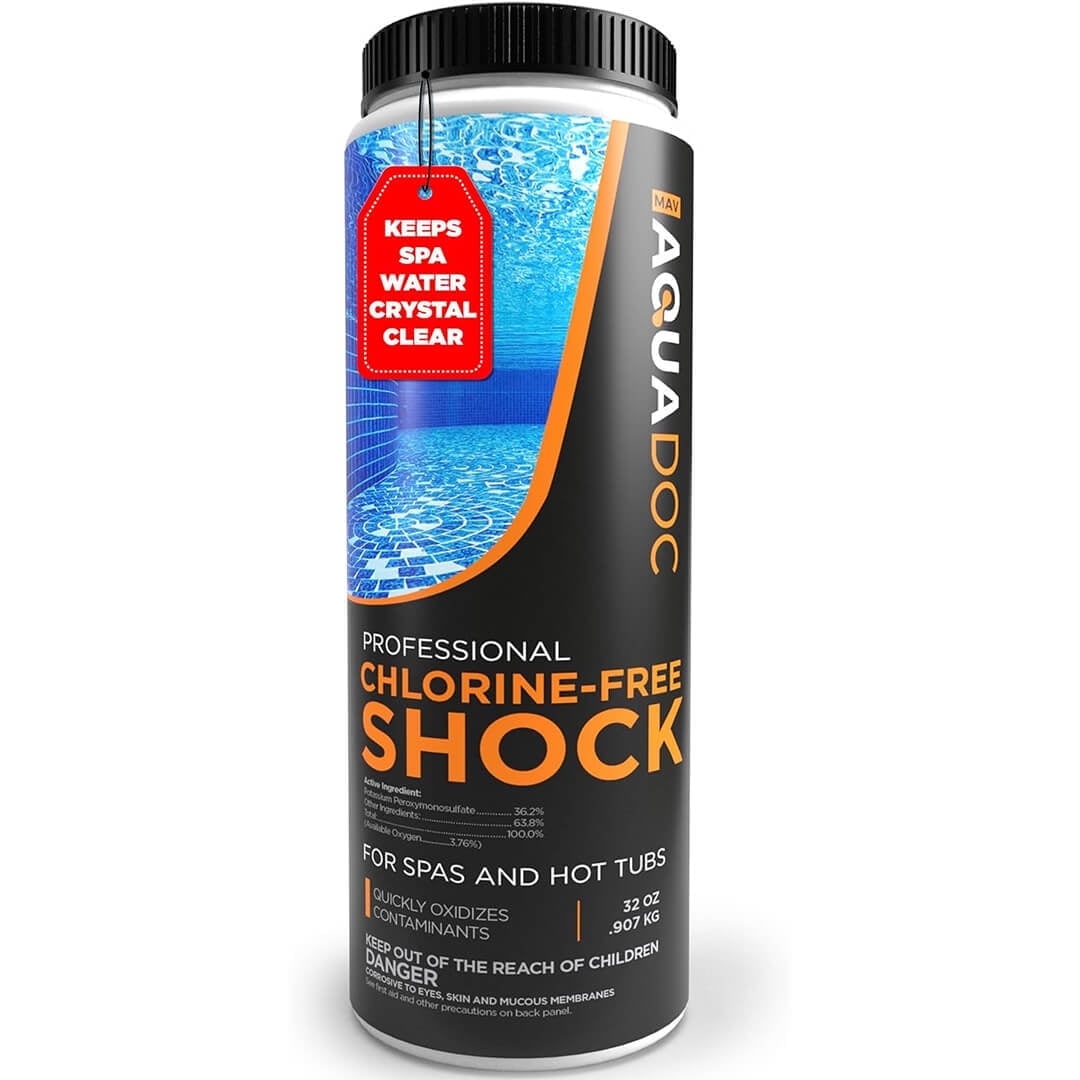 AquaDoc Non-Chlorine Spa Shock - Chlorine-Free Hot Tub Treatment \u0026 Oxidizer - 32oz