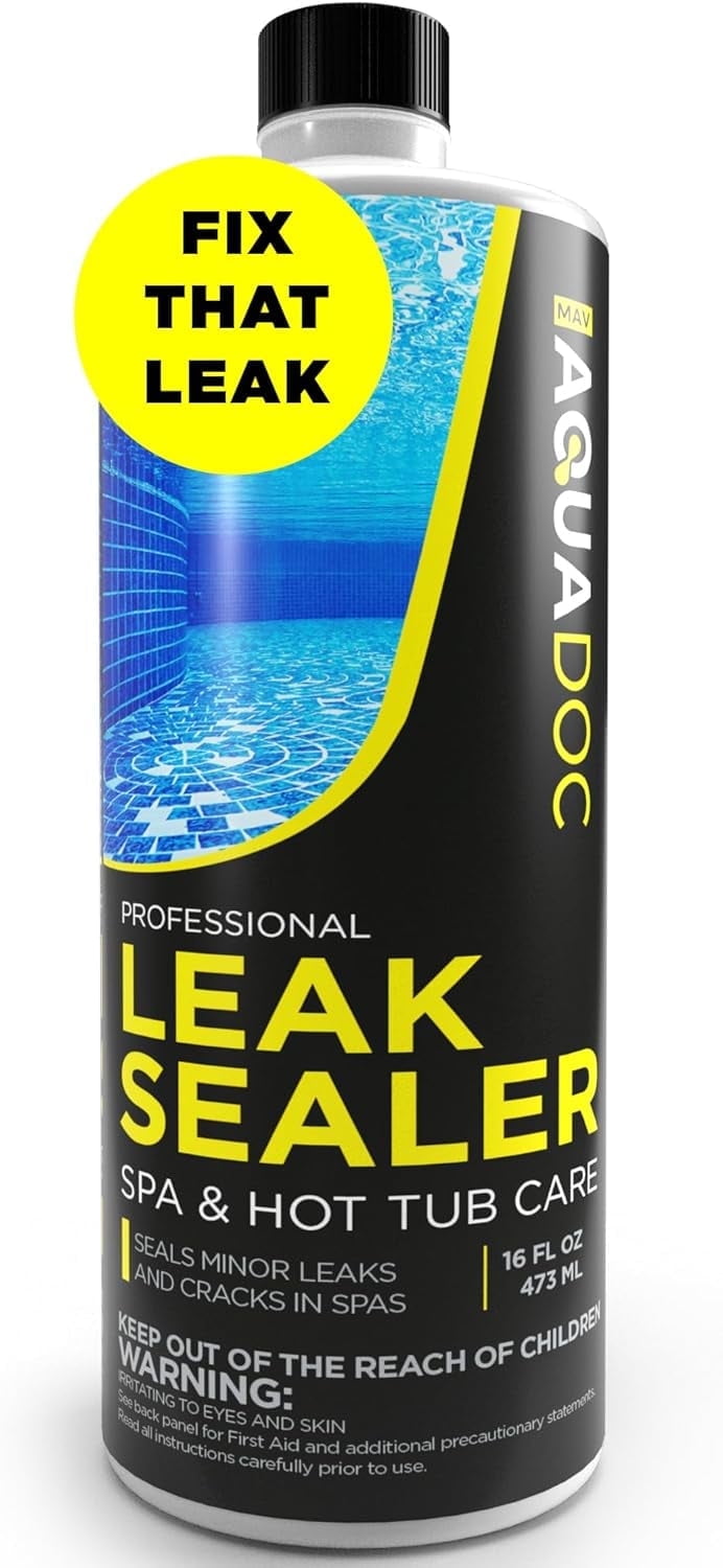 AquaDoc Spa Leak Sealer, Liquid Hot Tub Leak Repair, Seals Small Leaks in Pipes & Fittings, 16oz