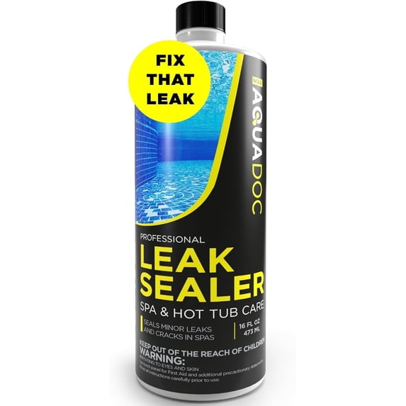 AquaDoc Spa Leak Sealer, Liquid Hot Tub Leak Repair, Seals Small Leaks in Pipes & Fittings, 16oz