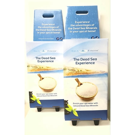 AquaFinesse Dead Sea Experience Kit - All-Purpose - Spa treatment - 3-5 Month Kit - Hot Tub and Spa Care - 2 PACK